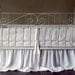 Custom Nursery Crib set in purple linen (bumper, skirt and fitted sheet) and set of two drapes