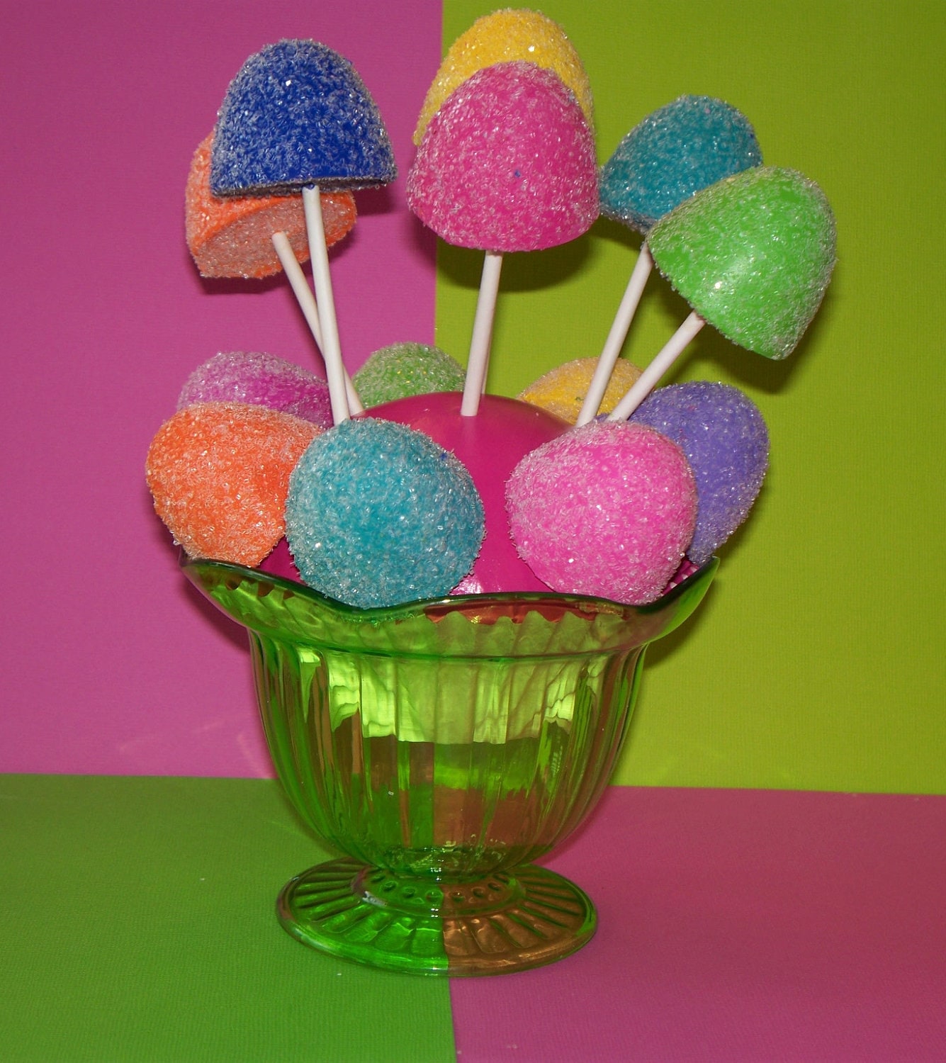 6 Candyland Fake Gumdrop Cake Pops by FakeCupcakeCreations ...