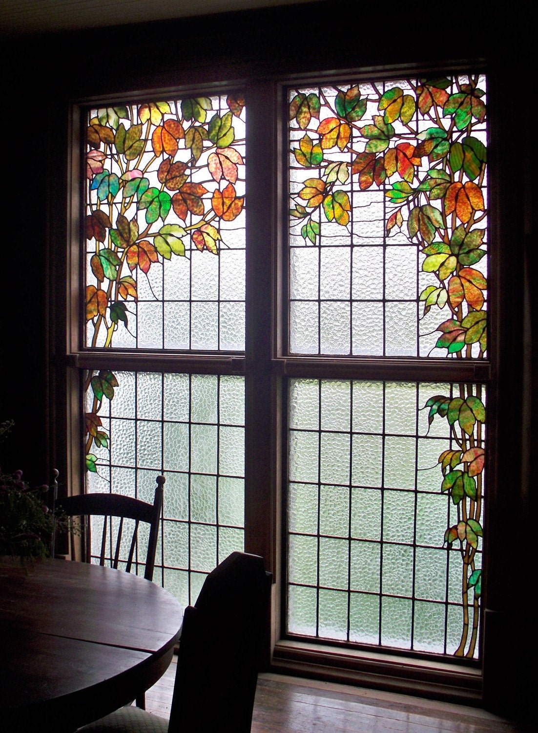 Stained Glass Window Kentucky Farmhouse 8 x 10 fine art