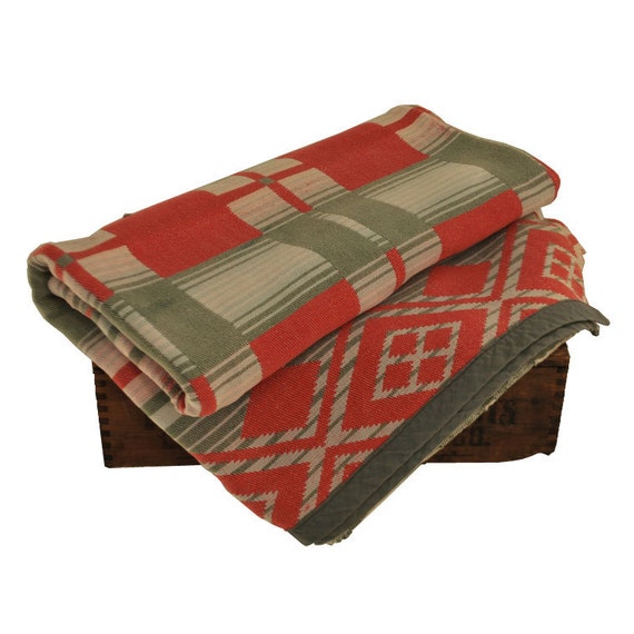 Antique Camp Blanket Beacon Style Throw Blanket