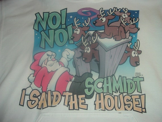 schmidt house santa t shirt