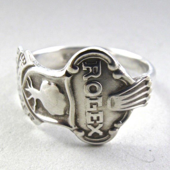 rolex STERLING SILVER SPOON ring size 12 bucherer watches