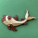 VINTAGE FISH ENAMEL stamping - blank - craft supply N0.00212