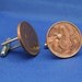 ITALY Bee & Flower Vintage 1920-30s 10c Coin Cufflinks