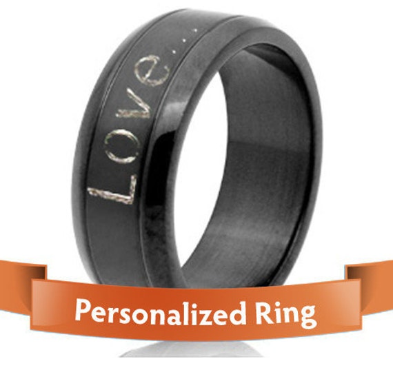 Items similar to Personalized Jewelry Personalized Ring engraved