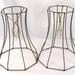 Total of 2 Lamp Shade Table Wire Frames Hand Made in NYC
