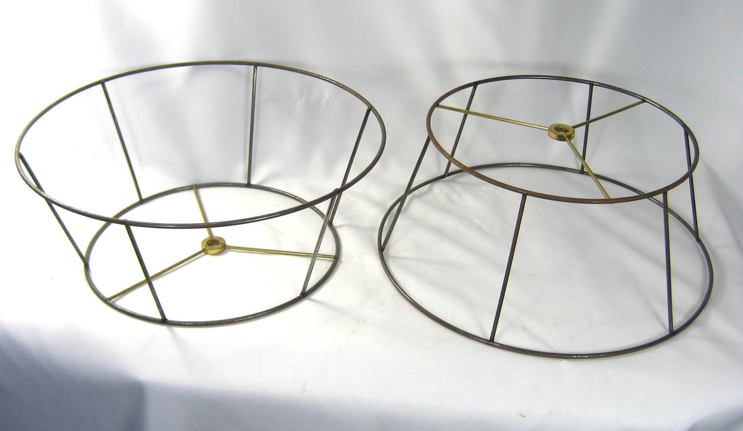 2 Lamp Shade Wire Frames Table Hand Made by JudisLamps on Etsy