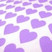 Purple Mini Heart Stickers - Set of 108, 0.75" x 0.75"