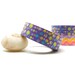 Blue and Lime Green Bubbles on Purple Washi Tape 15mm x 10m