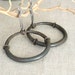 Vintage Pair of Handwrought Iron Door Pulls- odd Bits/ Assemblage