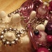 SALE PRICE Handcrafted Beaded summer neon bracelet romantic purple