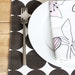 Reserved for eryn - Square Placemats - Brown Dots - Set of 4 - Last set in this style