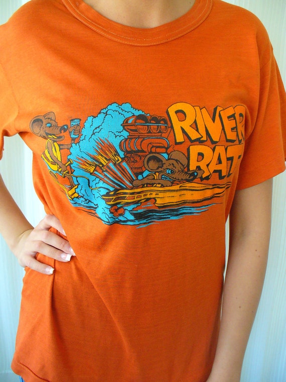 Retro 70s River Rat T Shirt Unisex