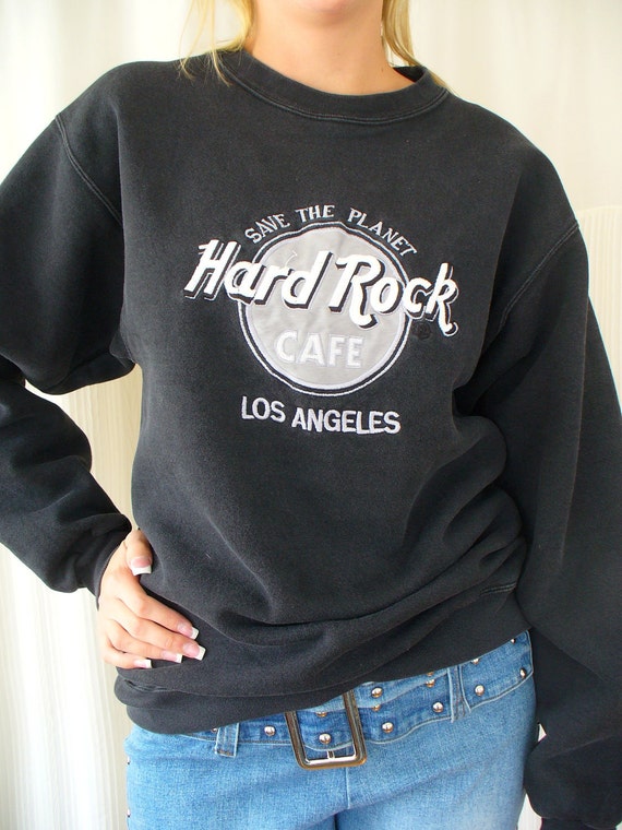 Vintage Black Hard Rock Cafe Sweatshirt Los Angeles
