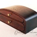 Wooden jewelry box - handmade of stained oak, dark brown - ready to ship