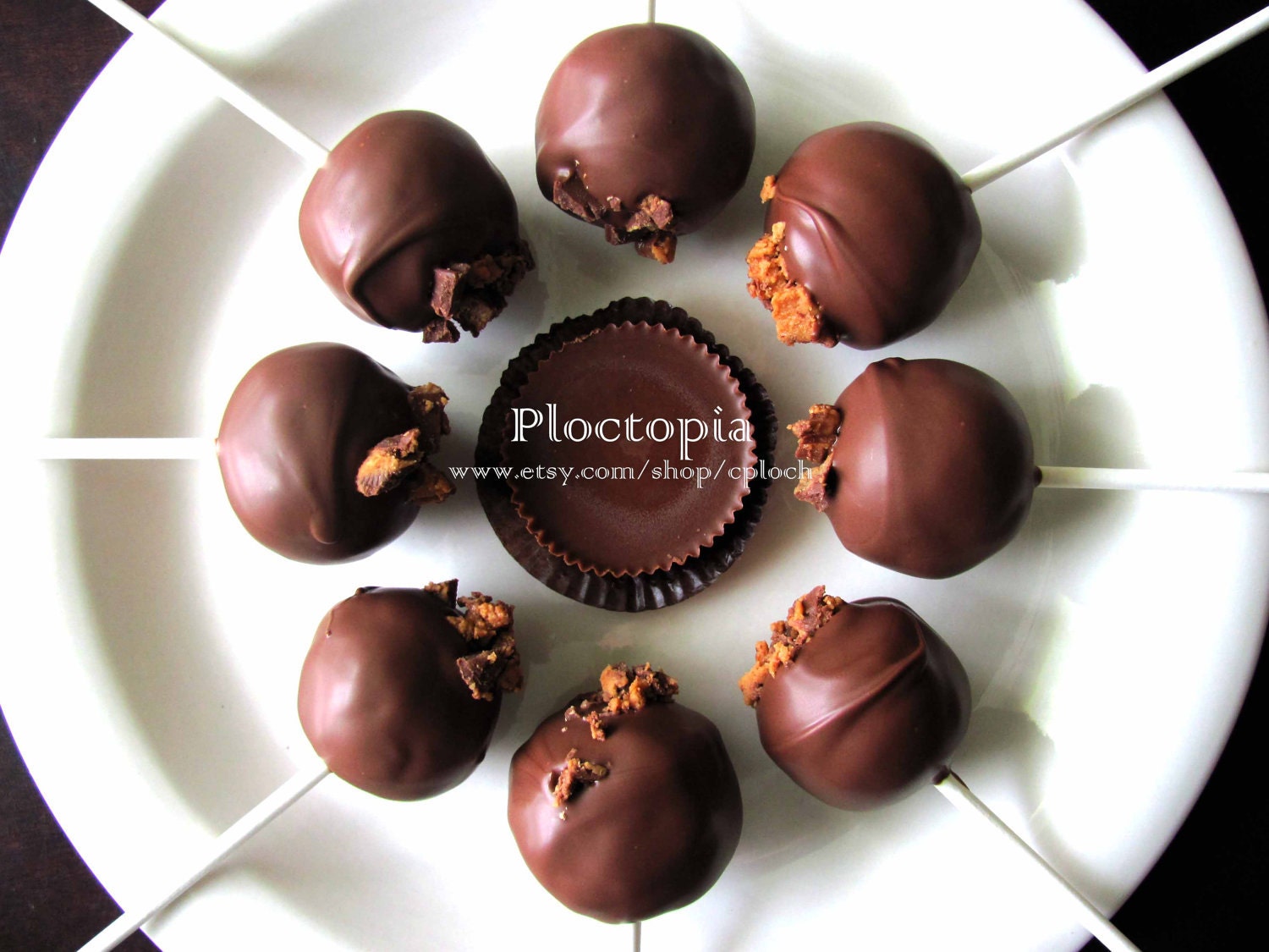 Cake Pops Reese's PEANUT BUTTER Chocolate Food On a