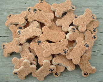 Dog Bone Mini Non Edible Salt Dough Ornaments Group of eighteen (18) Finished Minis