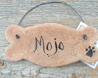 Dog Bone Salt Dough Ornament Free Personalization
