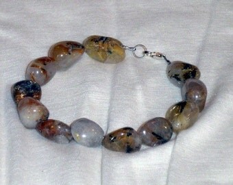 Hematoid Quartz Nugget Bracelet 7 1/2"