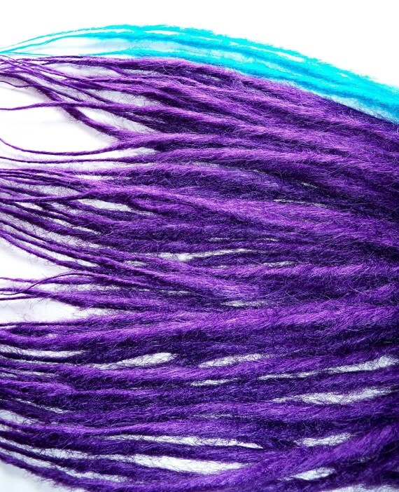 50 Single Ended Synthetic Custom Dread Extensions Dreadlocks