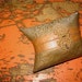 vtg tooled BRASS hinged ART NOUVEAU victorian Purse