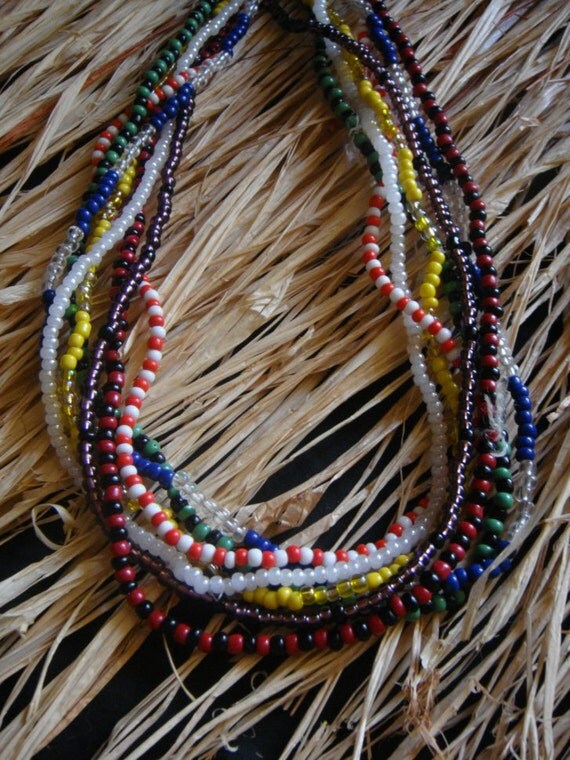 7 African Power Elekes Set of Necklaces The Colores