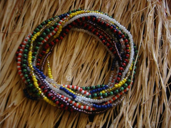 7 African Power Elekes Set of Necklaces The Colores