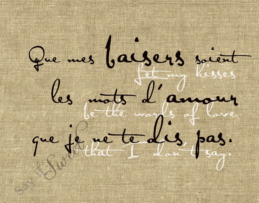 French Sayings About Love Let...
