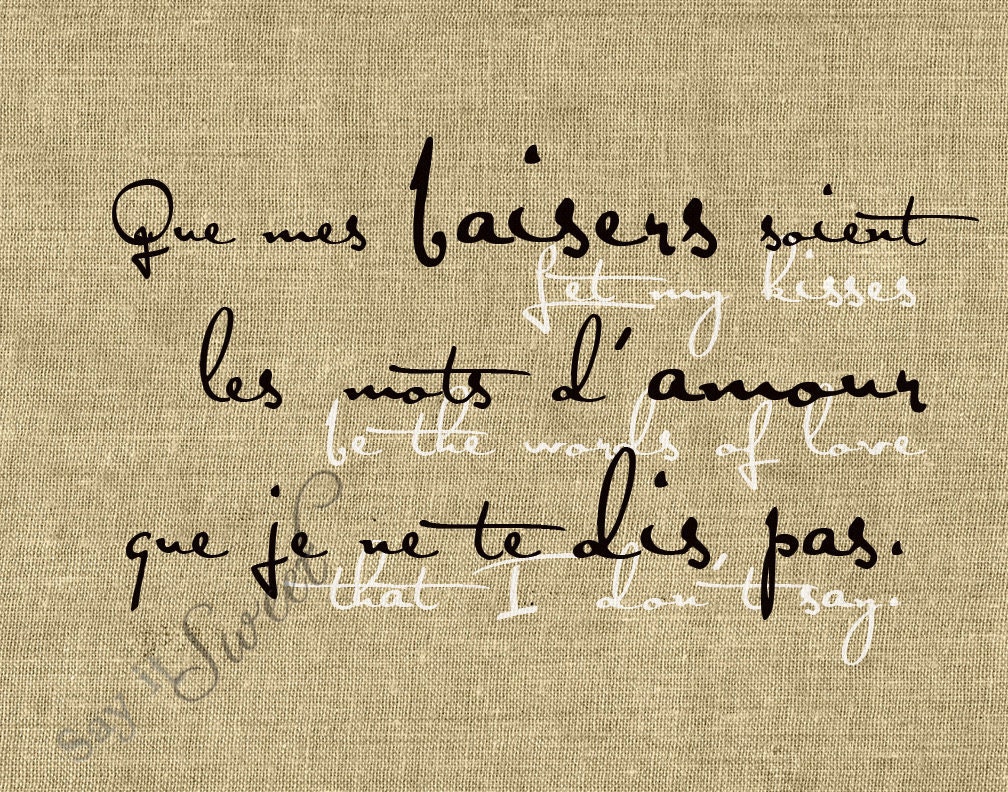 A French Quote About Love