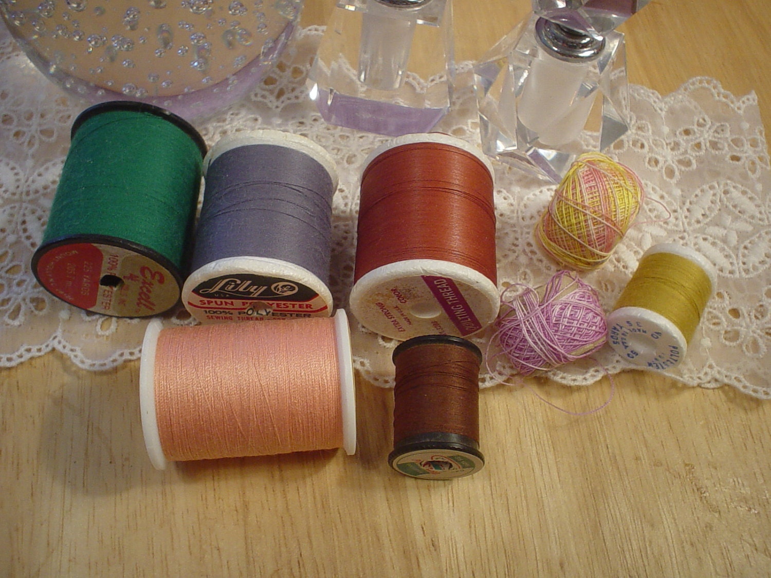 Vintage Sewing Thread Different Brands Good Collection