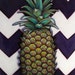Pineapple Chevron 16x20 Original Acrylic on Canvas by Carin Vaughn