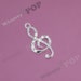 1 - Treble Clef Musical Note Crystal Rhinestone Charm (3-6A)