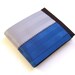 Eco-friendly vegan wallet - blue and silver seatbelt wallet