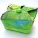 Handmade Fabric Box, Bright Lime Green