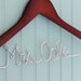 Custom Name Wedding Gown Bride Groom Name Hanger GREAT SHOWER GIFT