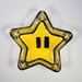 RESERVED FOR HEEDRIX Hand Painted Glass Mario Star Cereal bowl