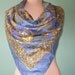 PRETTY SILK SCARF unworn Vintage