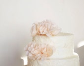Peach Flower Cake Toppers (30)