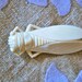 Celluloid Cicada Pin- Vintage 1960's French Faux Ivory Pin Lucky Bug