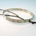 Taxco Silver Bracelet Mexico Hand Print Bangle Right Hand Hand Wrought Presence of Man