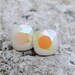 Super Sparklers Swarovski Crystal Earrings - White Alabaster Opal Stud Earrings
