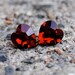 Ruby Red Hearts Heart Earrings Swarovski Crystal Earrings Vintage Super Sparklers Ruby Red Vintage Hearts Swarovski Stud Earrings Mashugana
