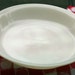 Vintage Anchor Hocking Fire King Ivory Ivorine Oven Glass 8 Inch Pie Plate