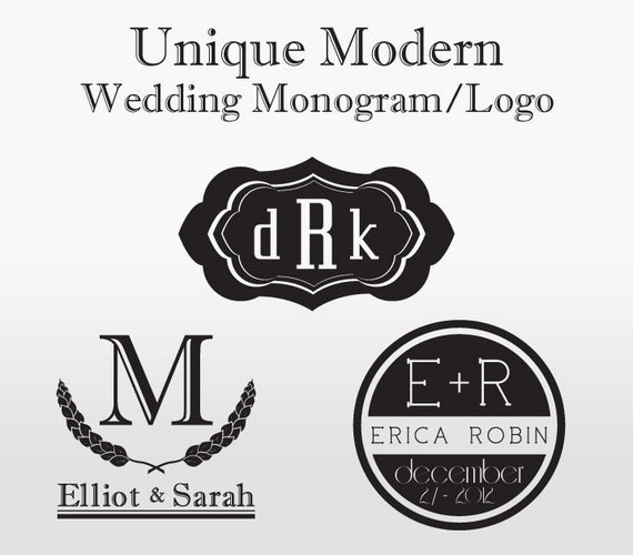 Modern Wedding Monogram/Logo Custom
