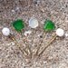 Puka Shell Sea Glass Bobby Pins, Hawaii Beach, Handpicked, OOAK Hair Ornament, Gift For Her
