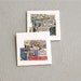 X-men coasters set of 2 recycled coaster pair comic book ceramic xmen mutants wolverine storm cyclops beast superheroes vintage comics