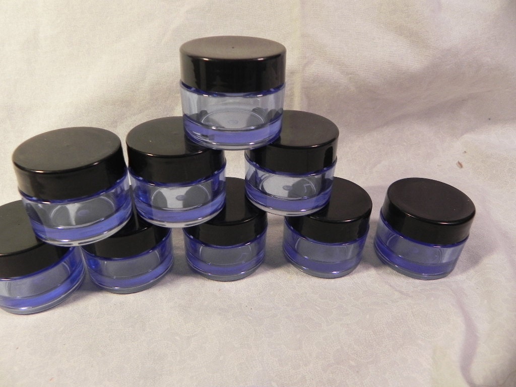 Download 9 blue jars with lids glass Lip Balm salve containers
