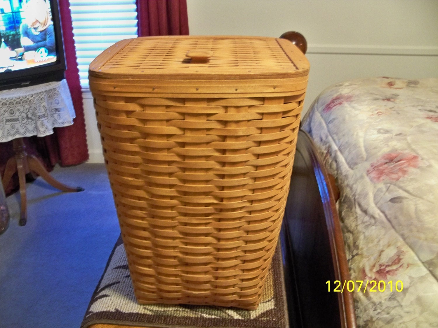 RESERVED Longaberger 1987 Laundry Hamper/Basket