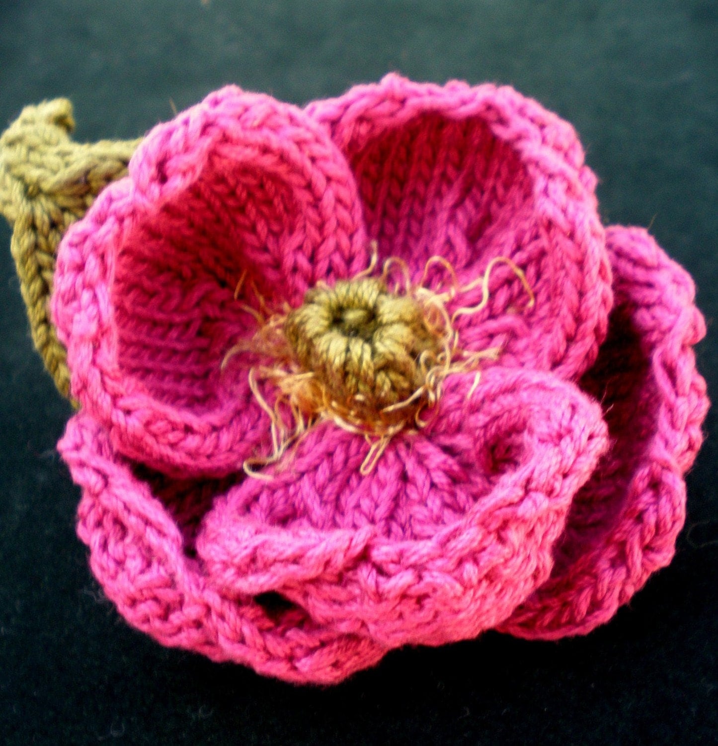 PDF Knit Flower Pattern Peony Knit Flower by OhmayDIY on Etsy