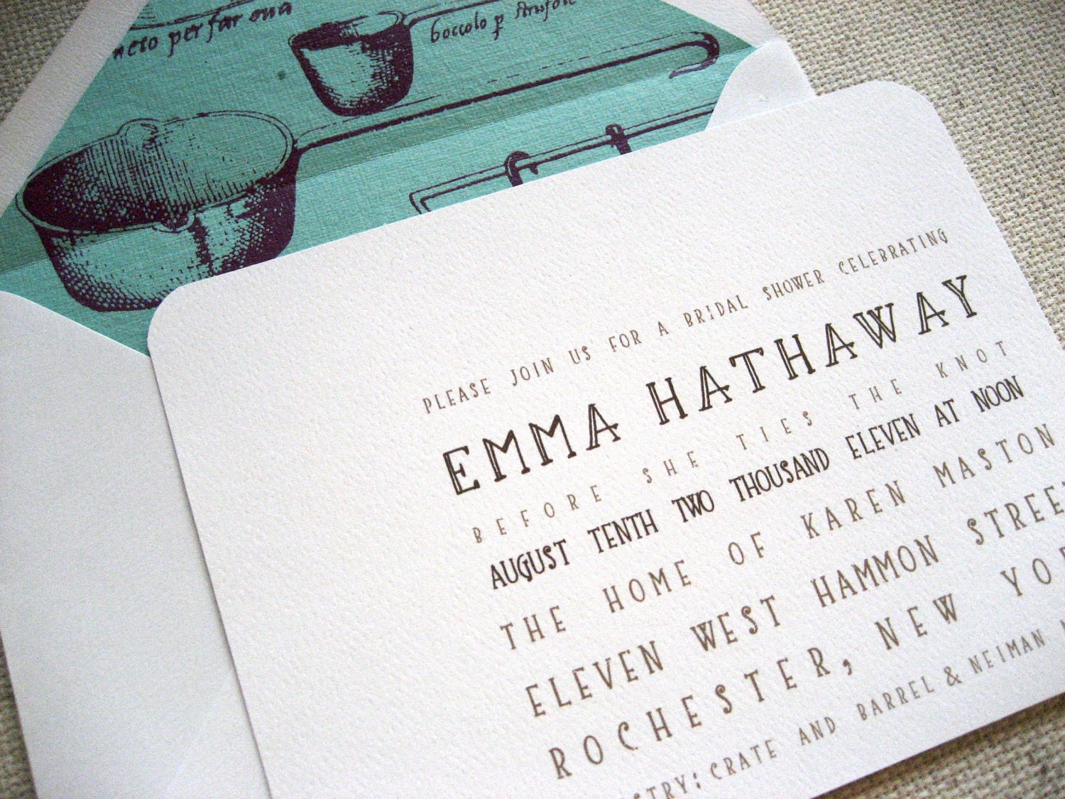 Pots and Pans Wedding Shower Invitation